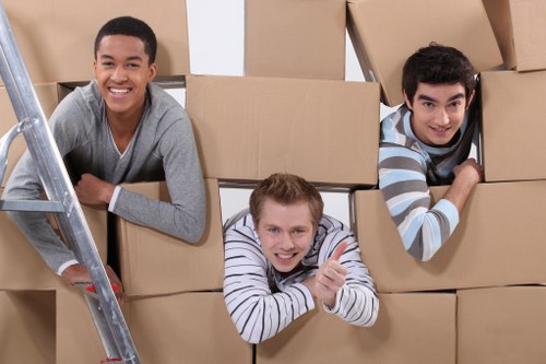 Local Highbury furniture removals team handling office relocation items