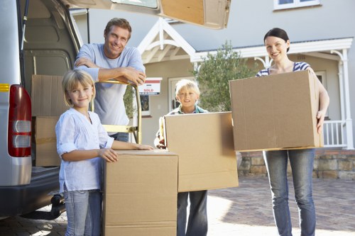 Packing and planning items for a move with van service in Highbury