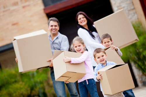 Careful loading of sofas and tables for a Highbury removals service
