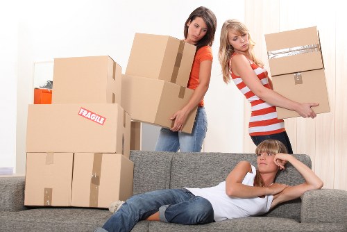 Last minute house move preparation in a Highbury flat