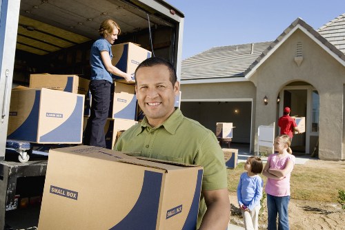 Customer selecting a payment method on a secure removals checkout